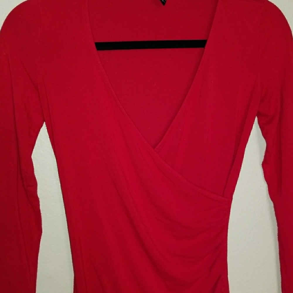 Forever 21 Long sleeved red dress - Picture 4 of 6